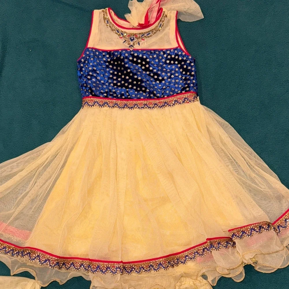 Indian Party Wear Embroidered Handmade Panjabi Suits for Infants
